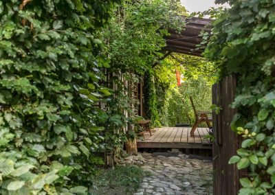 widok z tylnej furtki